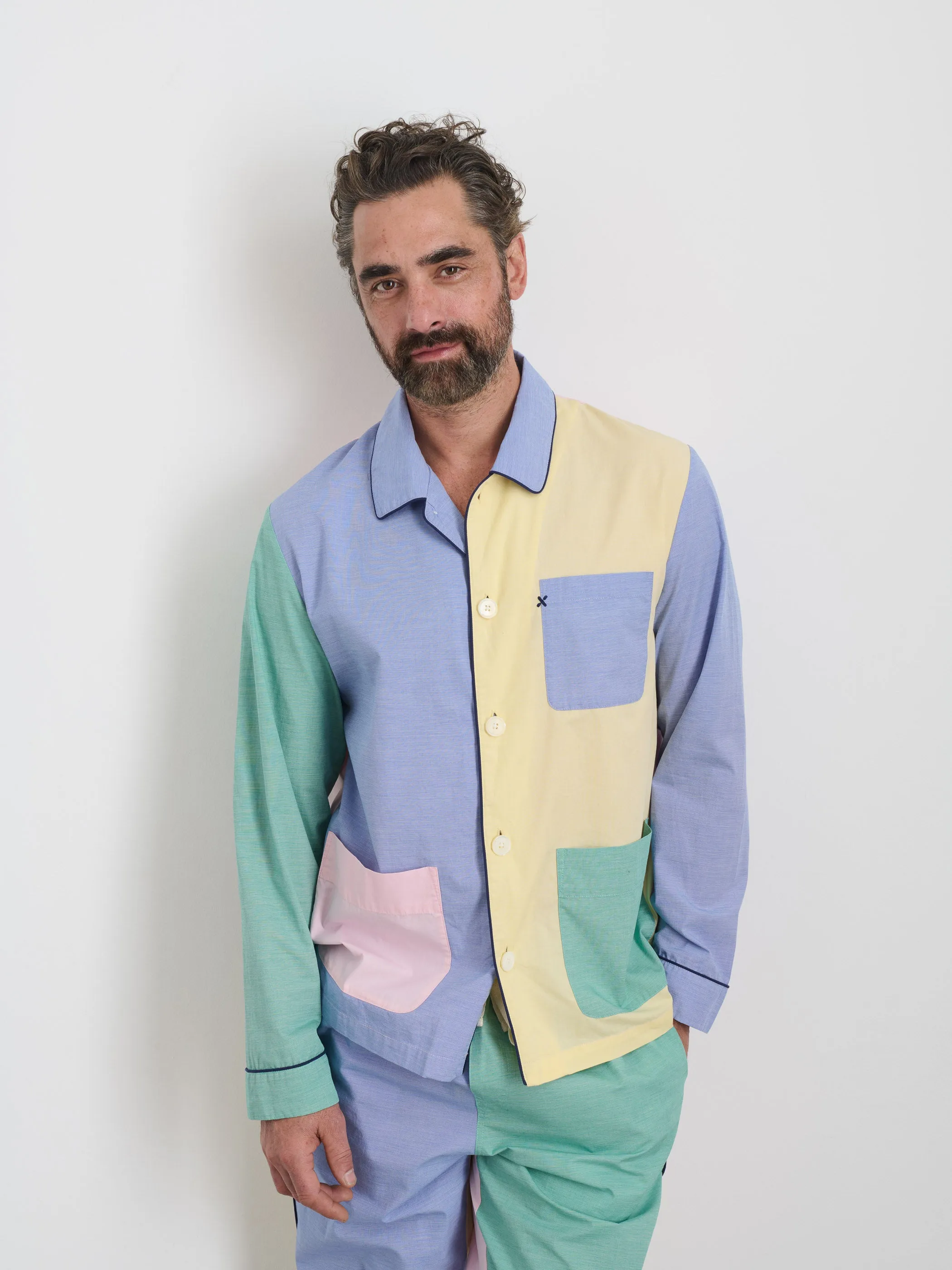 P'Jimmies Sleep Shirt in Colorblock