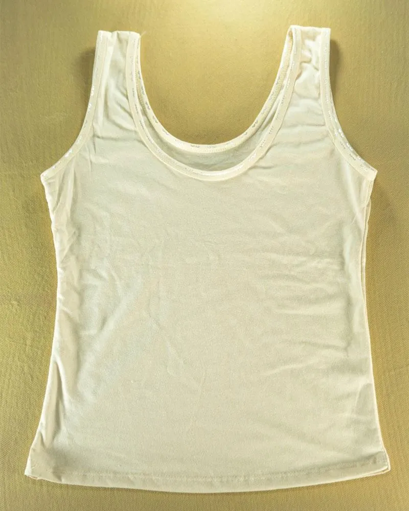Plain Cotton Camisole For Women - Color Skin - MA-4