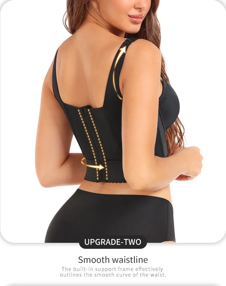 Plus Size Big Breast Full Back Coverage Bra Fat Deep Cup Shape Bra Wireless Push up Bra