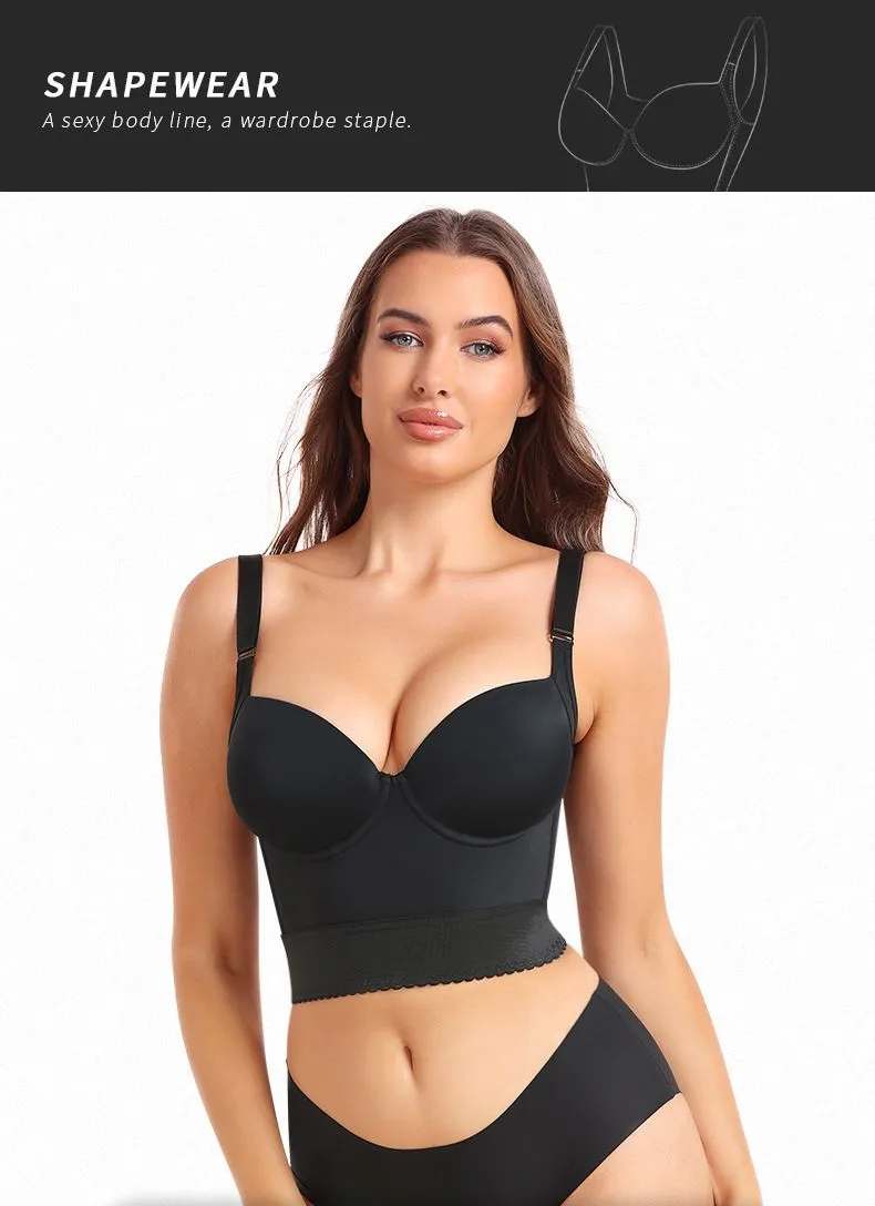 Plus Size Big Breast Full Back Coverage Bra Fat Deep Cup Shape Bra Wireless Push up Bra