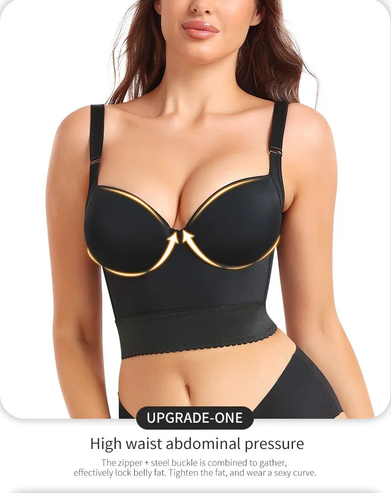 Plus Size Big Breast Full Back Coverage Bra Fat Deep Cup Shape Bra Wireless Push up Bra