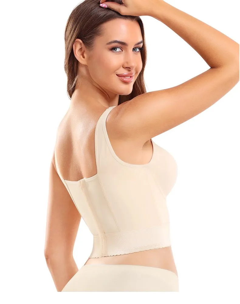 Plus Size Big Breast Full Back Coverage Bra Fat Deep Cup Shape Bra Wireless Push up Bra