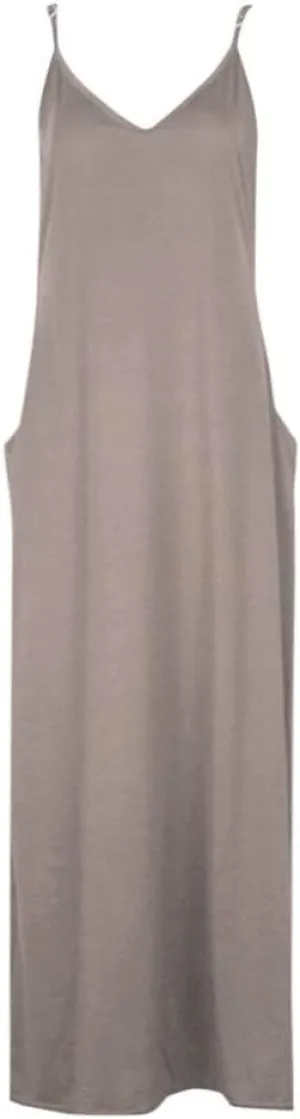 Plus Size Maxi Dress for Women's Pajamas Sleeveless V-Neck Skirt Round Neck with Pocket Long Dresses Daily Wear