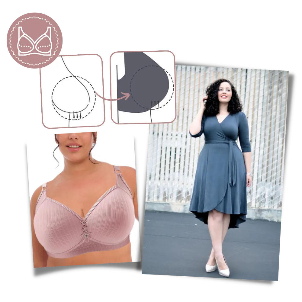 Plus Size Wireless Push-Up Bra