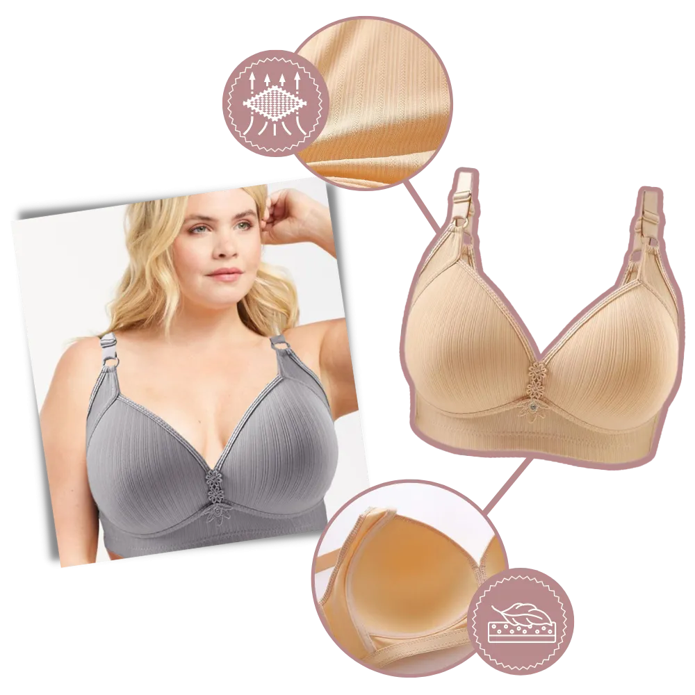 Plus Size Wireless Push-Up Bra