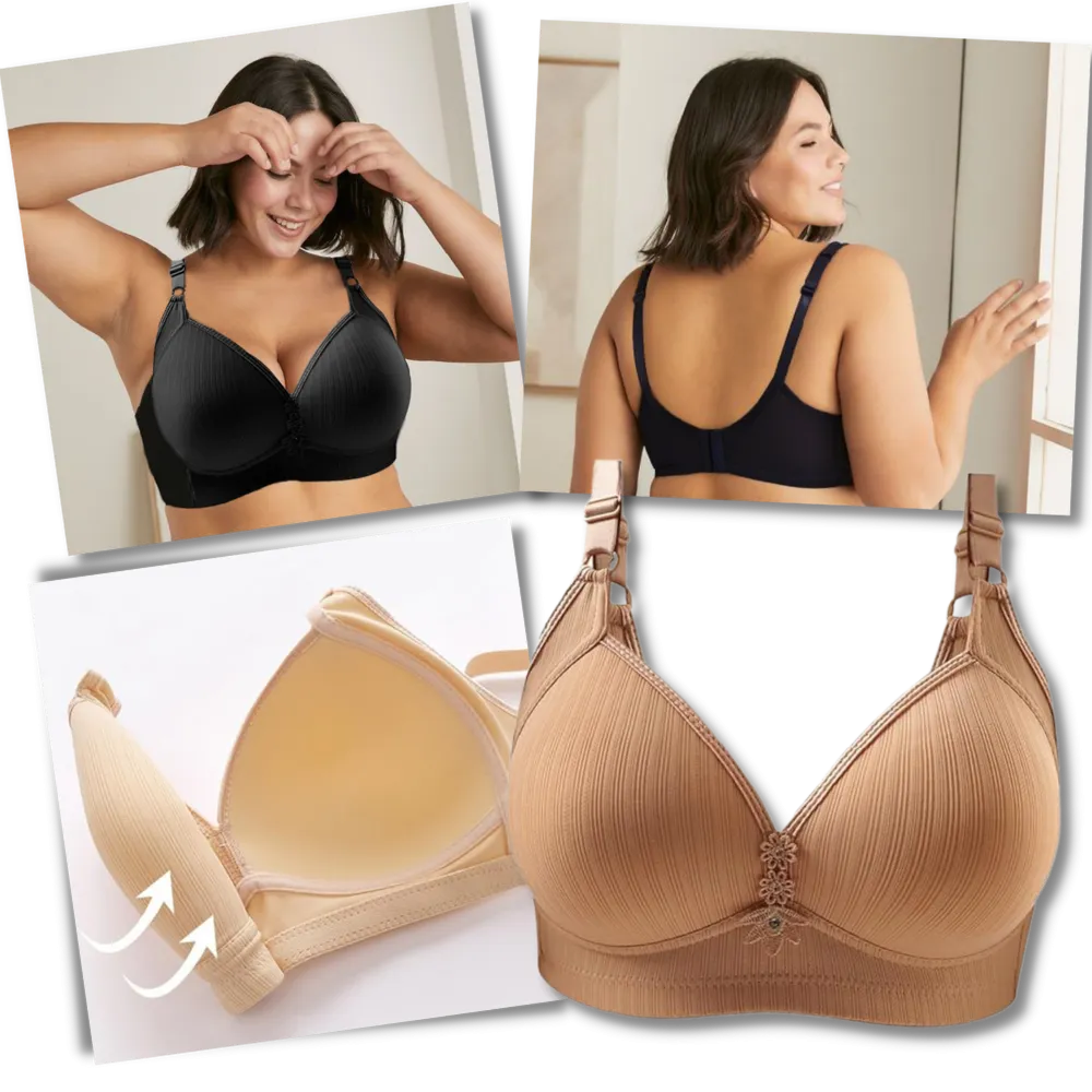 Plus Size Wireless Push-Up Bra