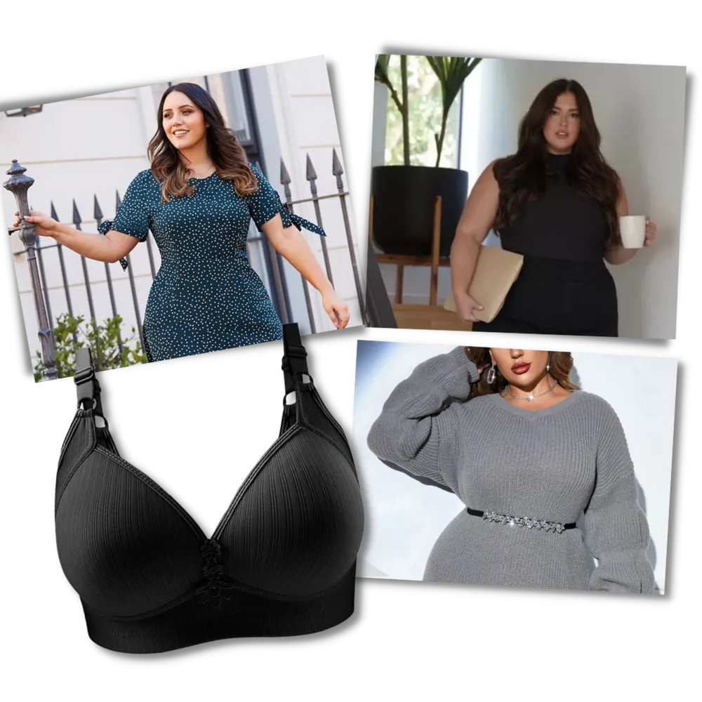 Plus Size Wireless Push-Up Bra