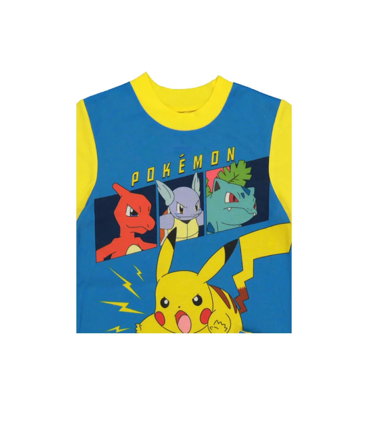 Pokemon Boys Pajamas Short Sleeve Kids PJs 3pc Set