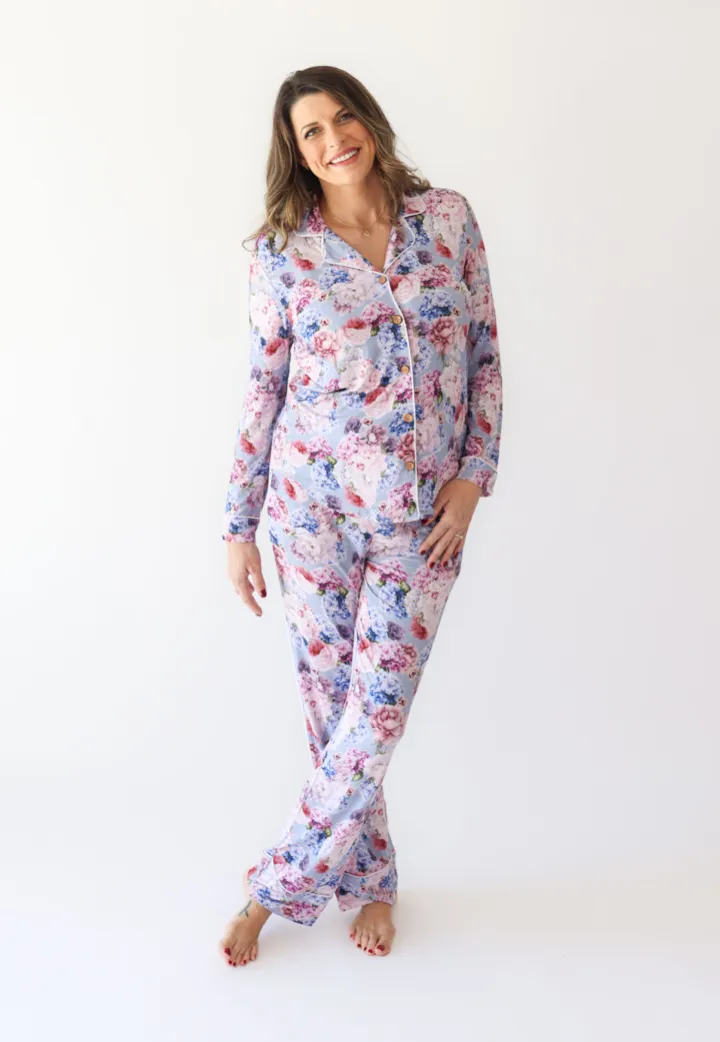 Posh Peanut Women's Long Sleeve & Relaxed Long Pajama Pants in Annie