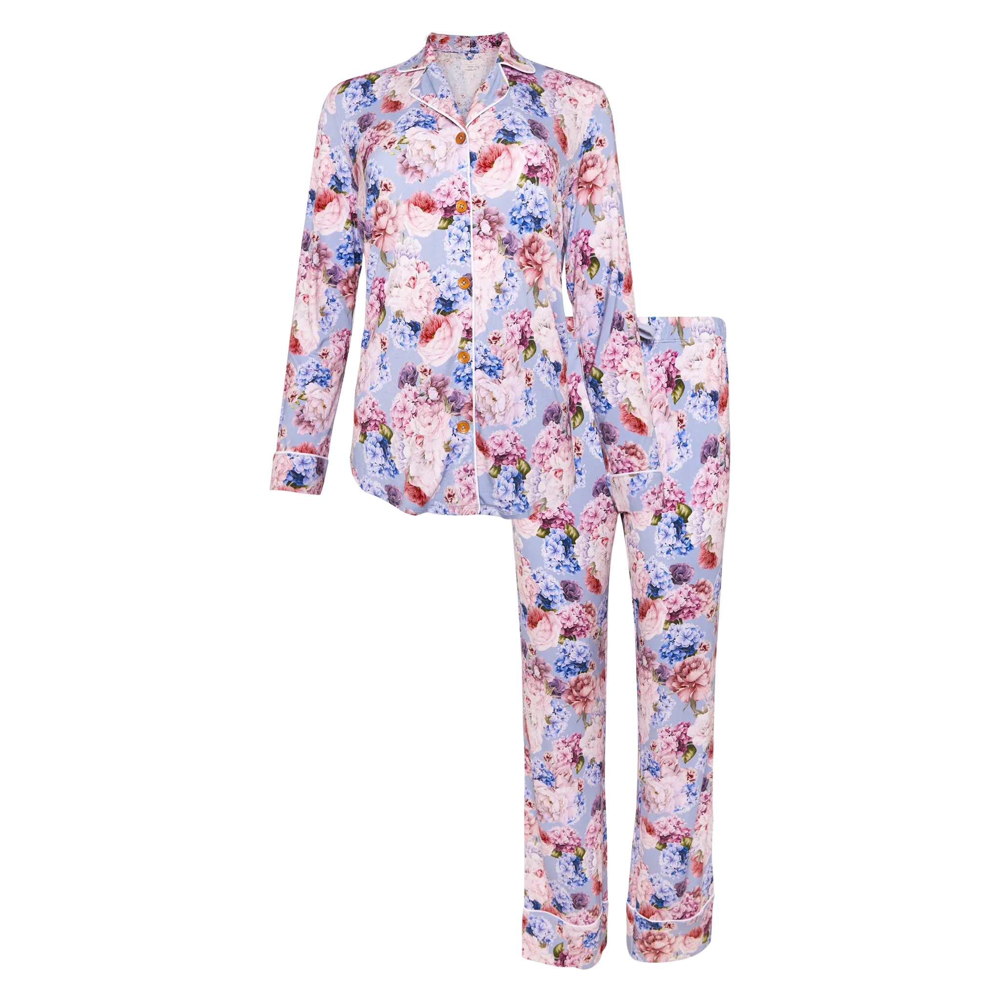 Posh Peanut Women's Long Sleeve & Relaxed Long Pajama Pants in Annie