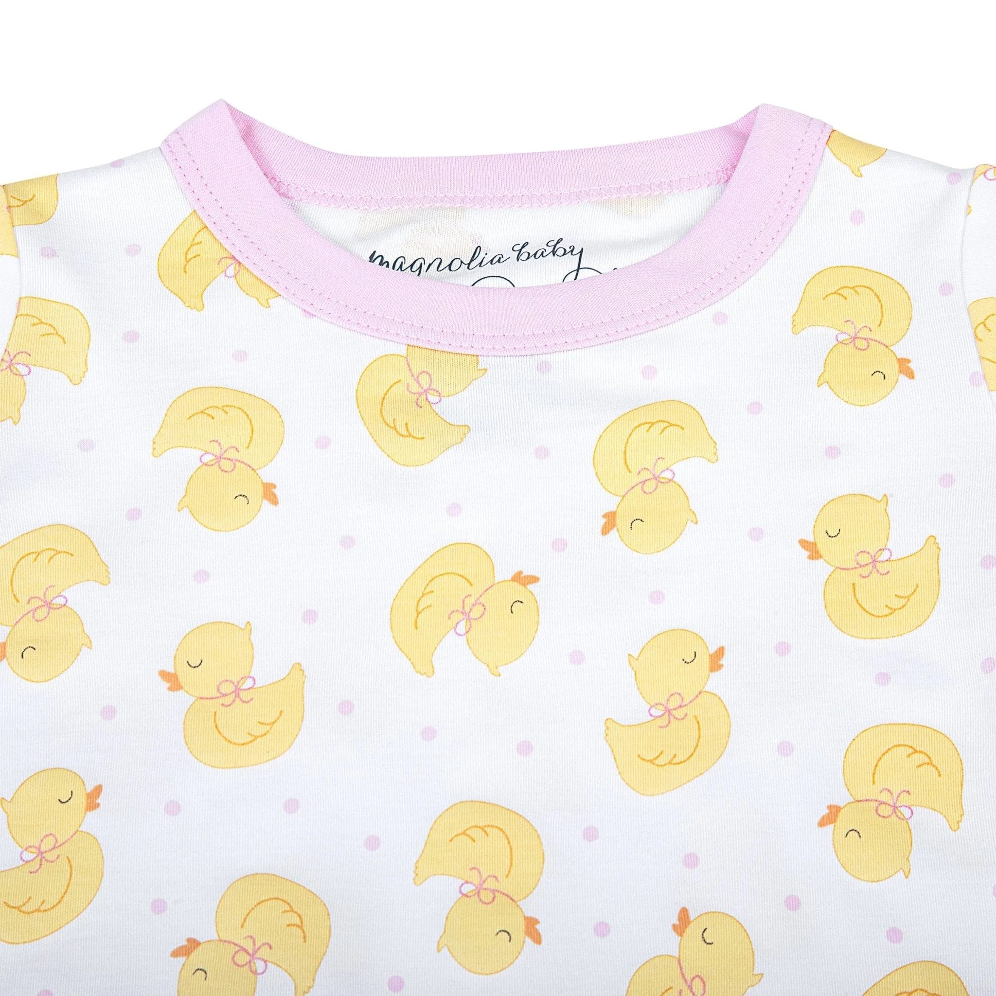 Precious Ducklings Long Pajamas - Pink