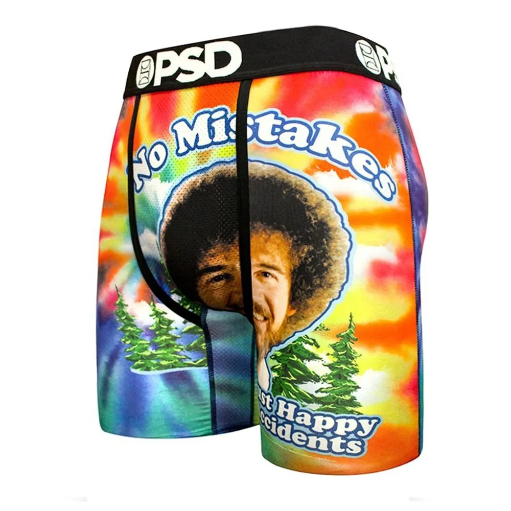 PSD Bob Ross- No Mistakes Mens Breathable II Athletic Boxer Briefs Small Underwear - E31811047-MULTI-S