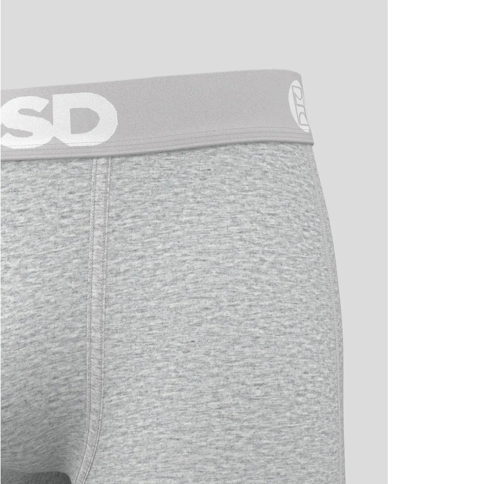 PSD Men's Gray Athl Grey Sld Modal Boxer Brief Large Underwear - 224180164-GRY-L