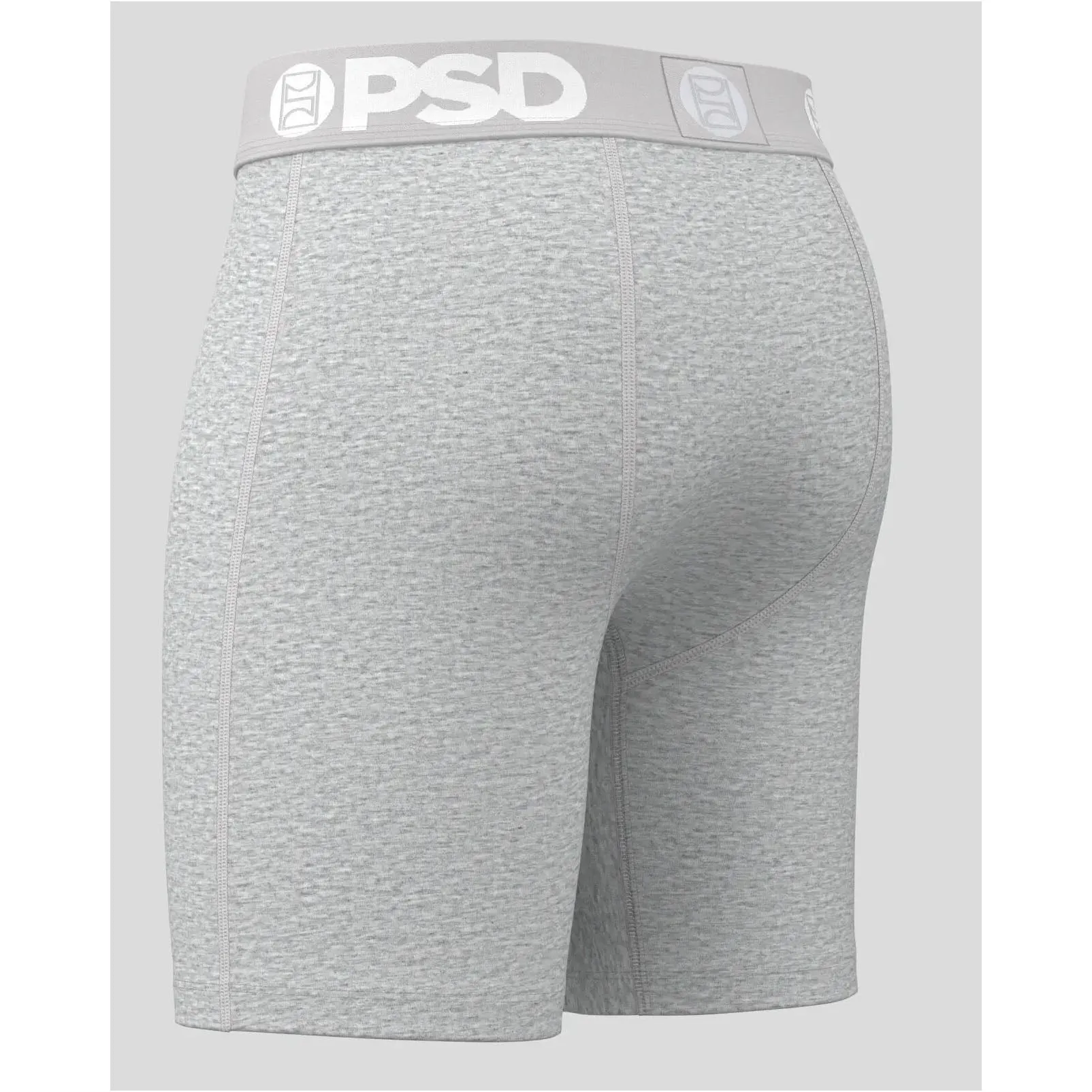 PSD Men's Gray Athl Grey Sld Modal Boxer Brief Large Underwear - 224180164-GRY-L