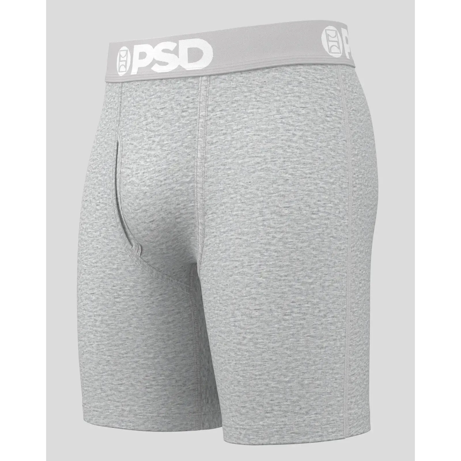 PSD Men's Gray Athl Grey Sld Modal Boxer Brief Large Underwear - 224180164-GRY-L