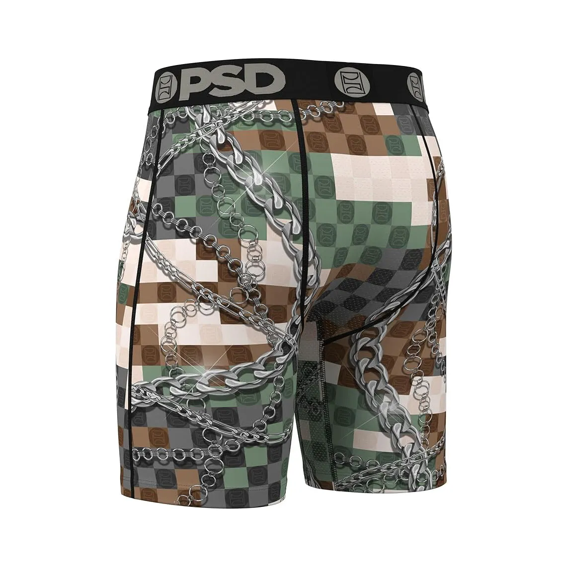PSD Men's Multicolor Army Boxer Briefs Small Underwear - 324180048-MUL-S