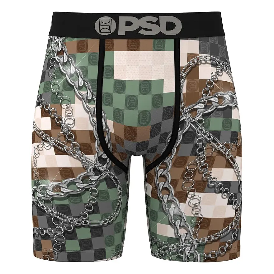 PSD Men's Multicolor Army Boxer Briefs Small Underwear - 324180048-MUL-S