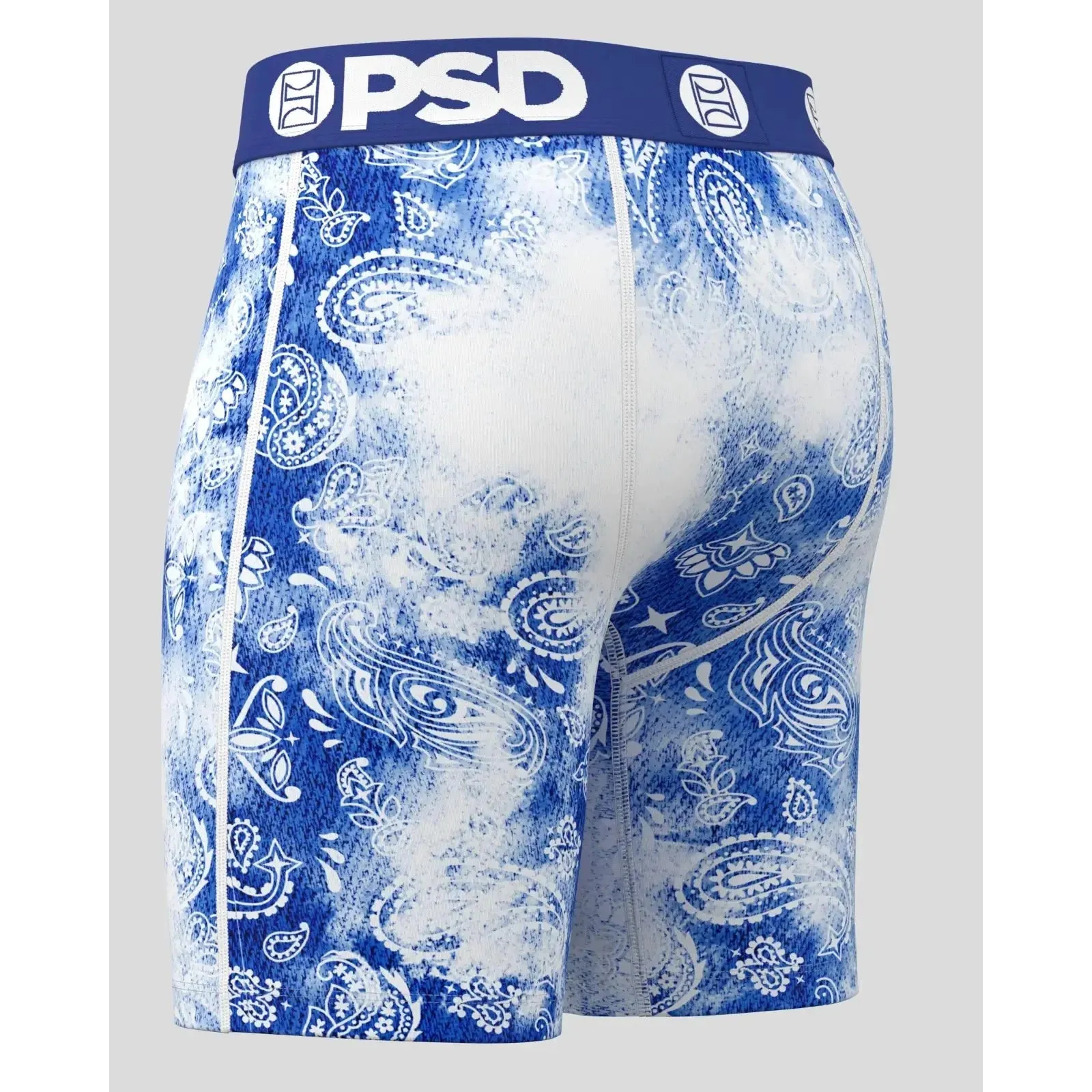 PSD Men's Multicolor Bandana Blues Modal Boxer Briefs Extra Large Underwear - 224180100-MUL-XL