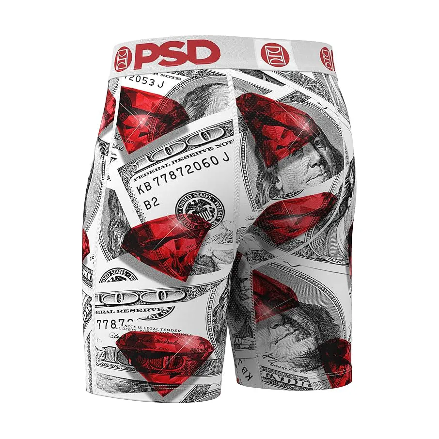 PSD Men's Multicolor MMF Boxer Briefs Small Underwear (Knit) - 424180046-MUL-S