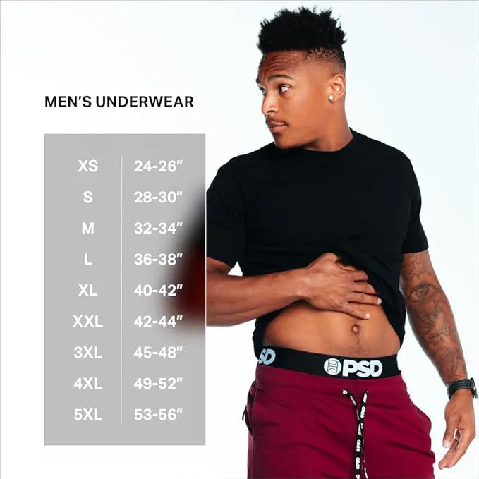 PSD Men's Multicolor Money Print Boxer Brief Extra Large Underwear - 424180051-MUL-XL