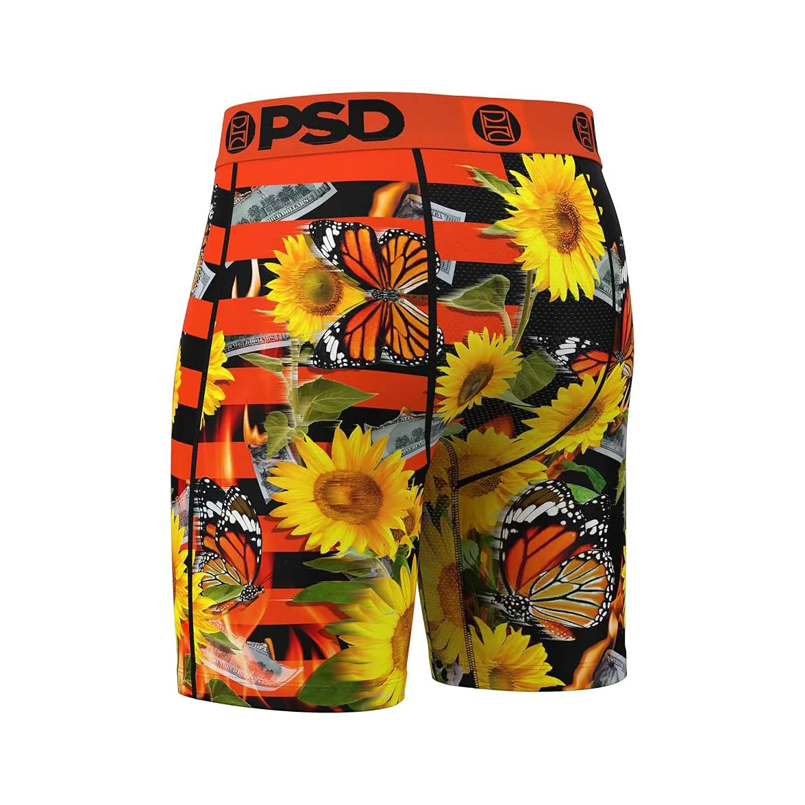 PSD Men's Multicolor Sunfire Split Boxer Briefs Large Underwear - 324180062-MUL-L