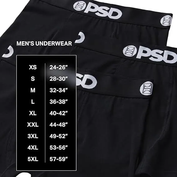 PSD Men's Multicolor Xmas Modal Boxer Brief 3 Pack Box Set Extra Large Underwear - 424180126-MUL-XL