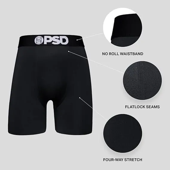 PSD Men's Multicolor Xmas Modal Boxer Brief 3 Pack Box Set Extra Large Underwear - 424180126-MUL-XL