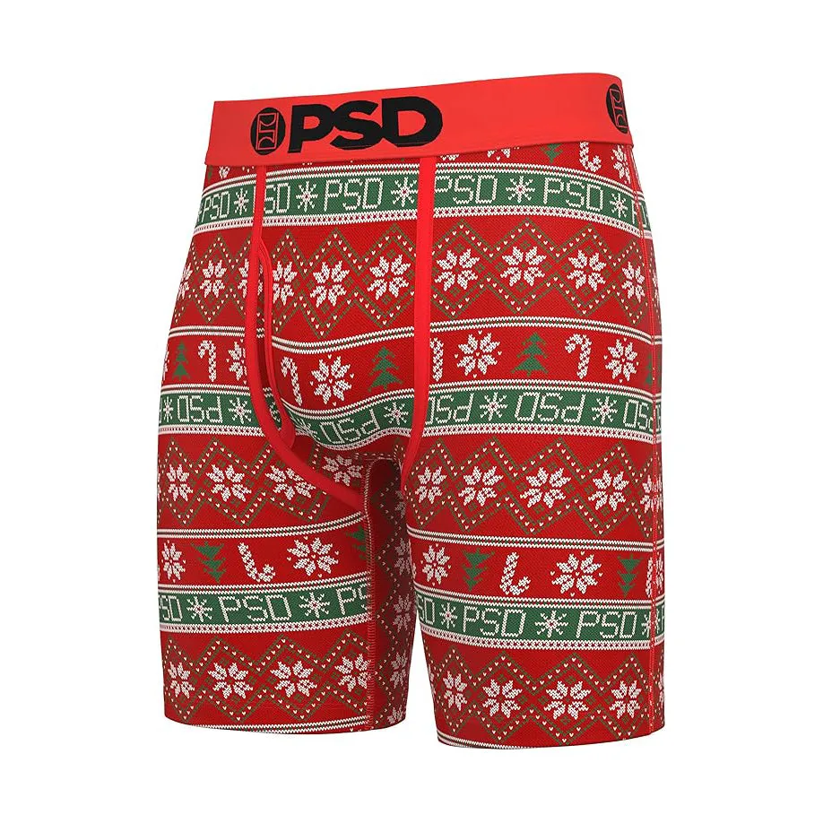 PSD Men's Multicolor Xmas Modal Boxer Brief 3 Pack Box Set Extra Large Underwear - 424180126-MUL-XL