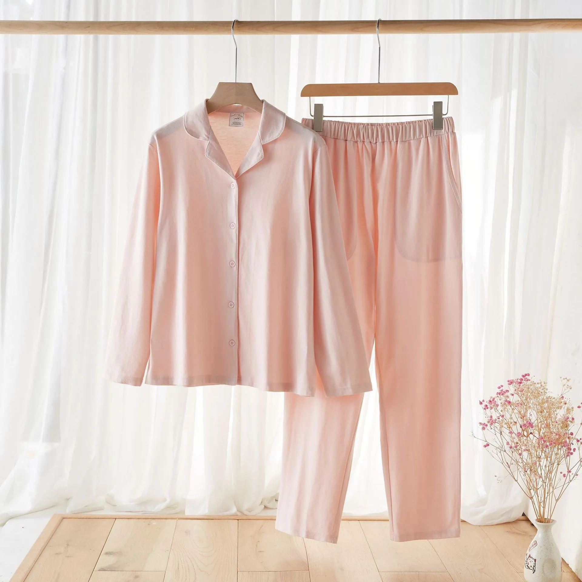 Pure Cotton Couple Pajamas Set - Comfortable Home Wear