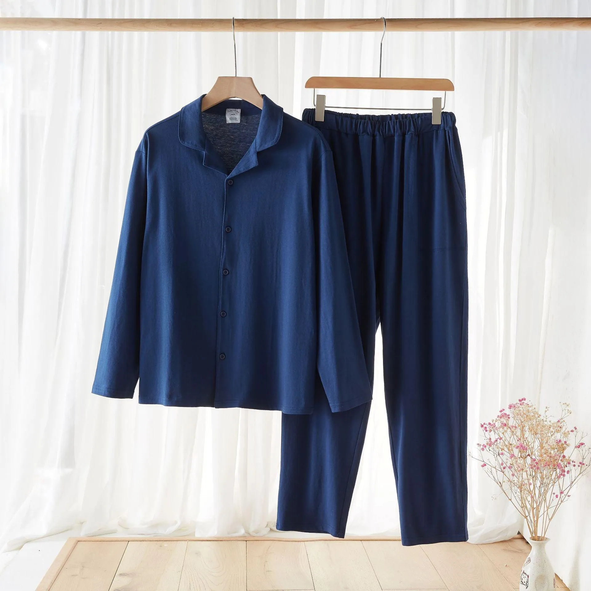 Pure Cotton Couple Pajamas Set - Comfortable Home Wear