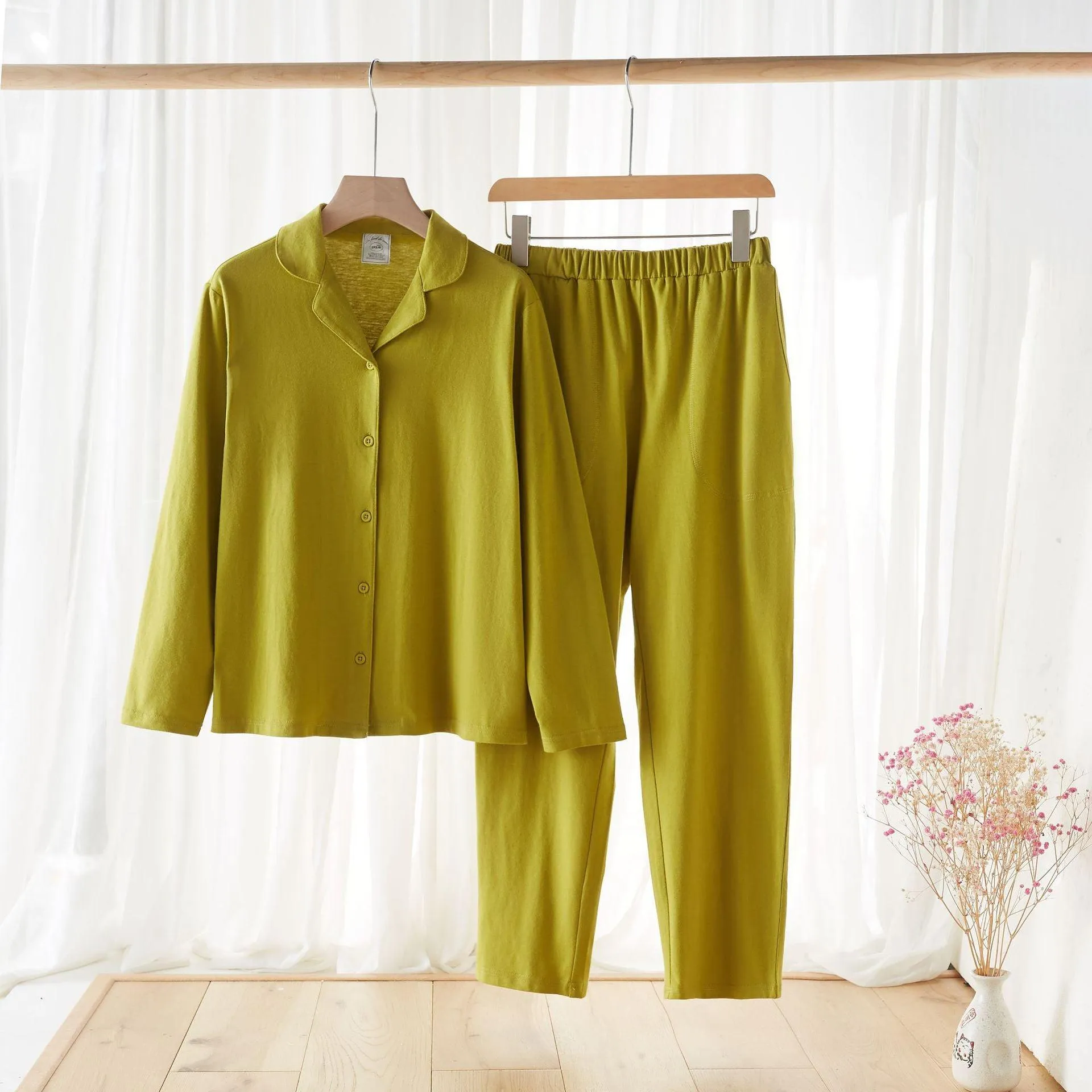 Pure Cotton Couple Pajamas Set - Comfortable Home Wear