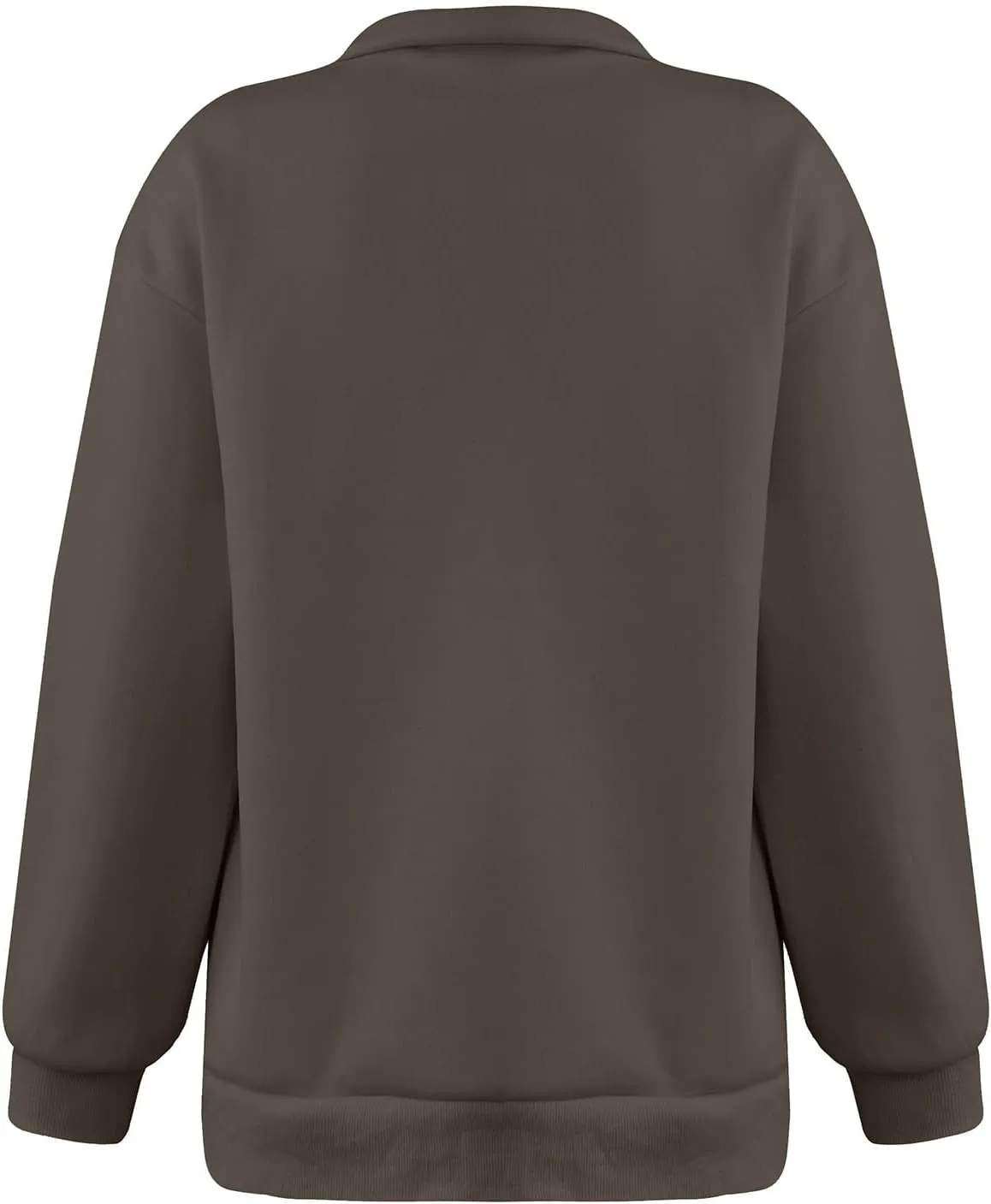 Quarter Zip Pullover for Women Fall Drop Shoulder Y2k Clothes Casual Sweaters Long Sleeve Sweatshirt Half Zip Blouses