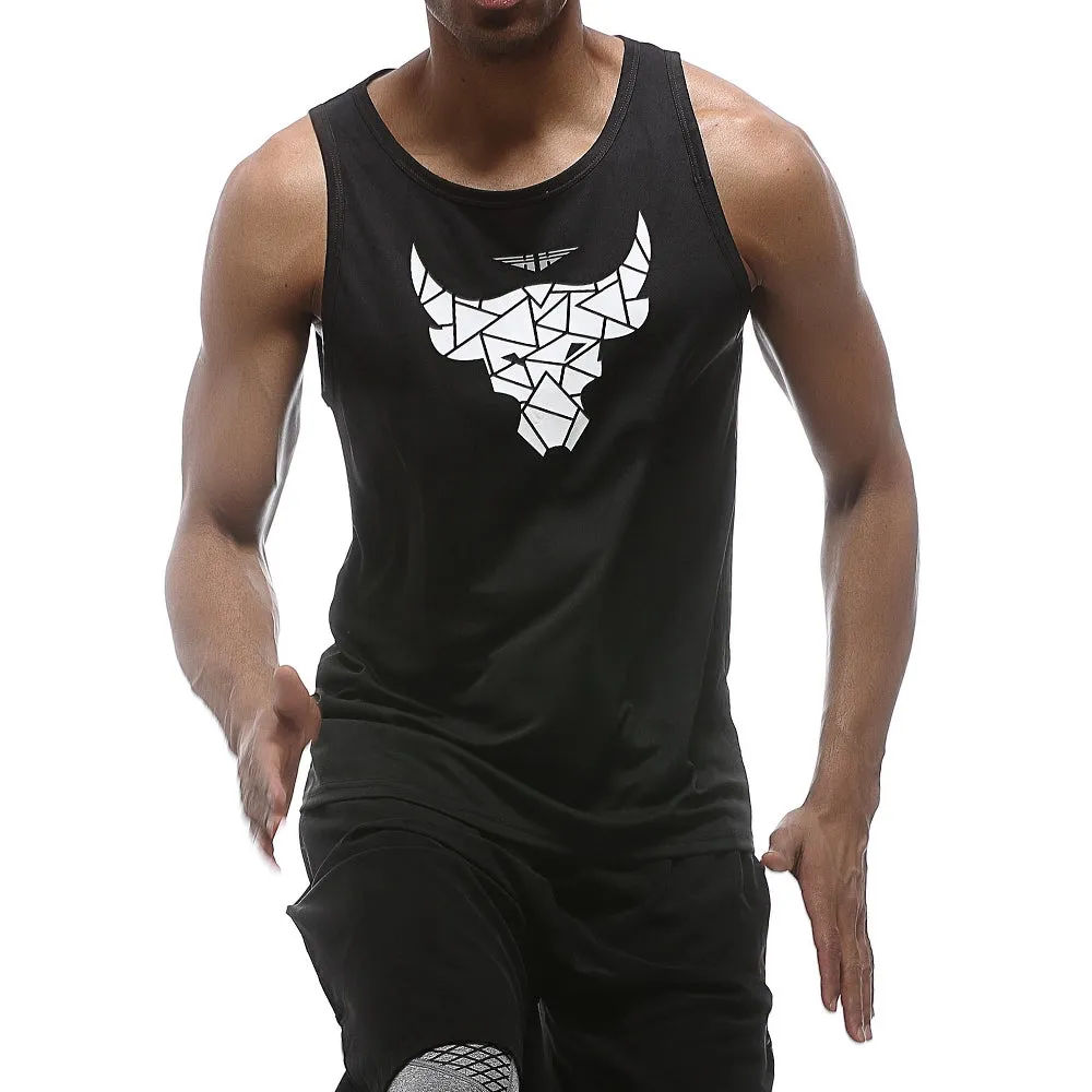 Quick-drying Sports Vest Loose Bullfight Fitness Clothing Sleeveless Training Tank Tops