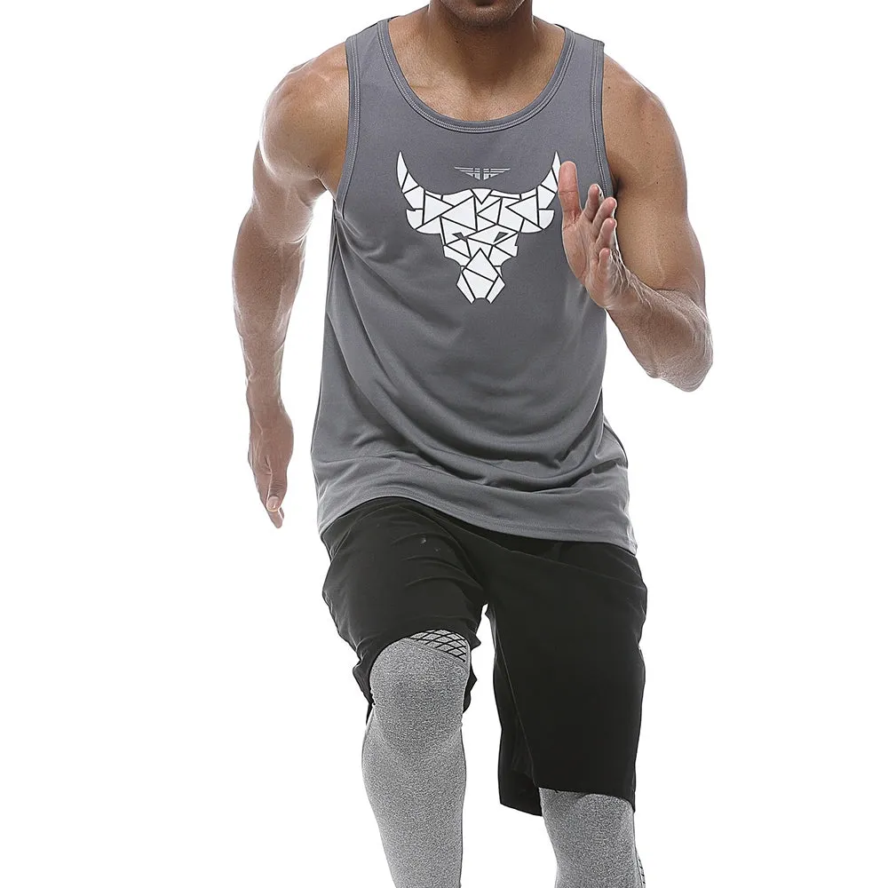 Quick-drying Sports Vest Loose Bullfight Fitness Clothing Sleeveless Training Tank Tops