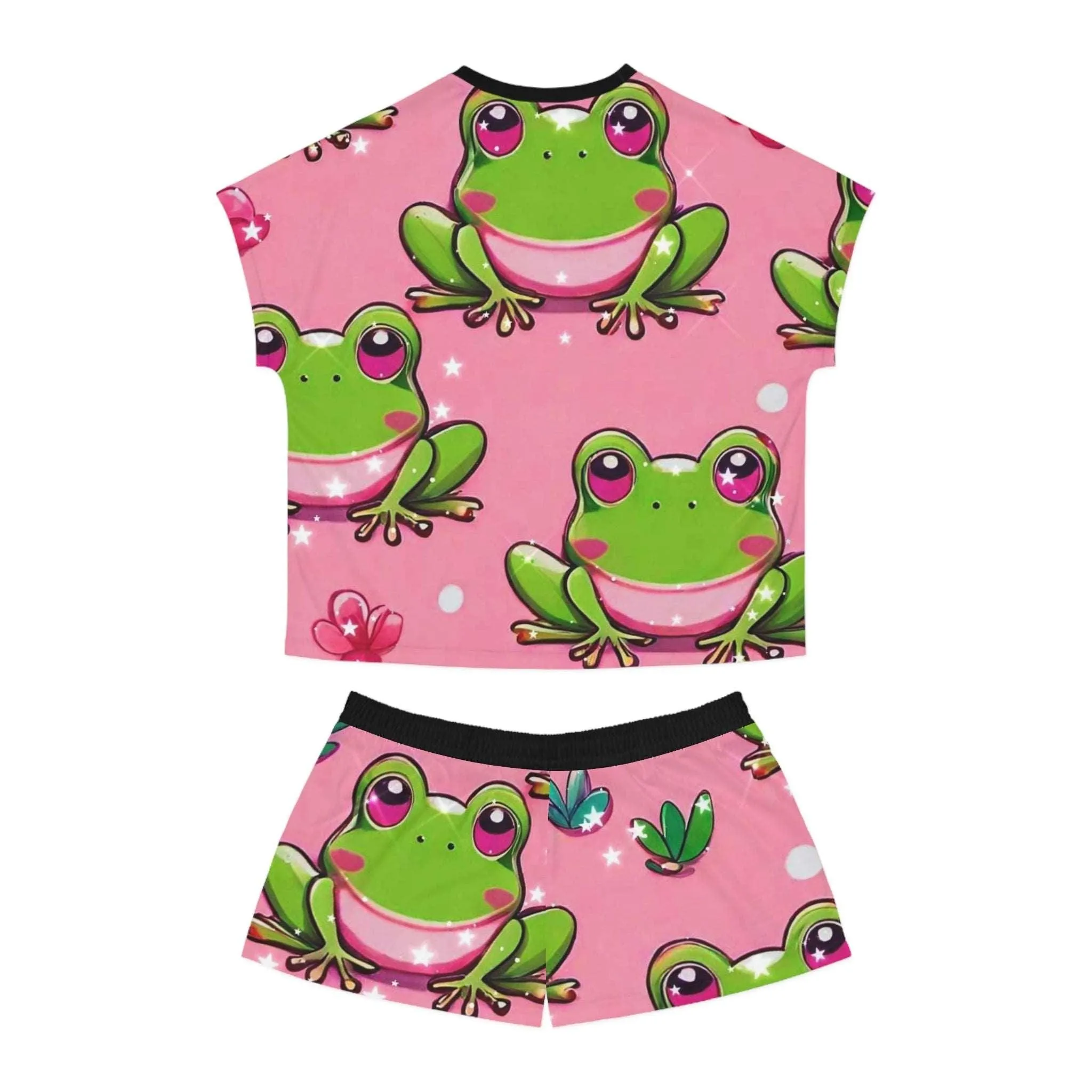 "Frog Love" Women's Short Pajama Set