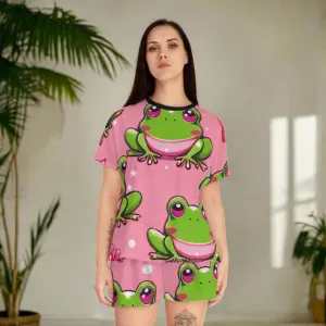 "Frog Love" Women's Short Pajama Set