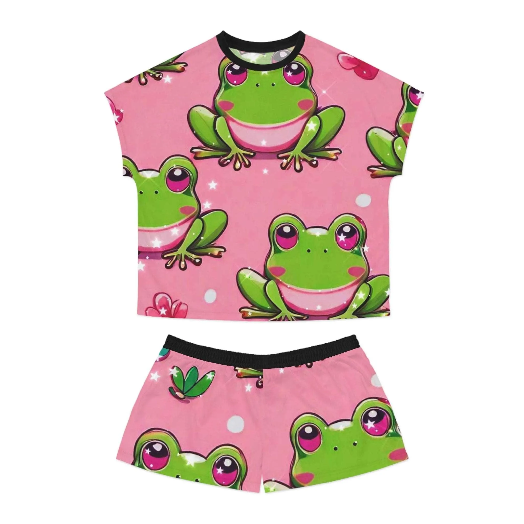 "Frog Love" Women's Short Pajama Set