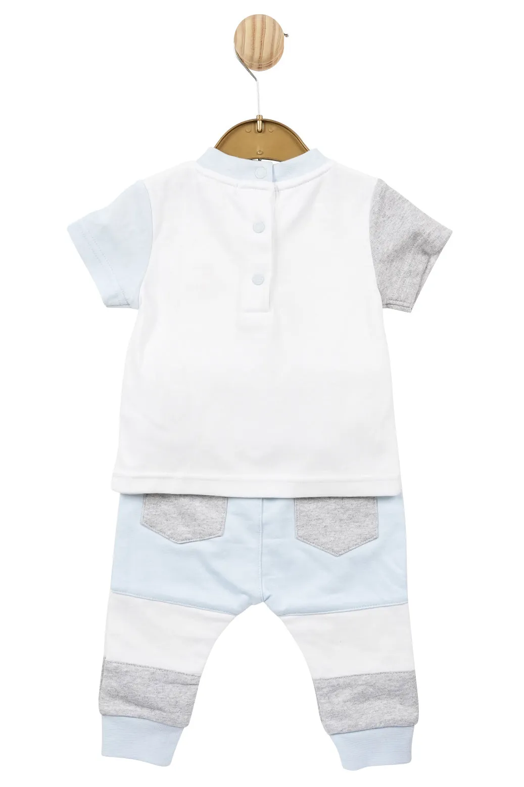 "Luke" Baby Blue Colour Block Tracksuit