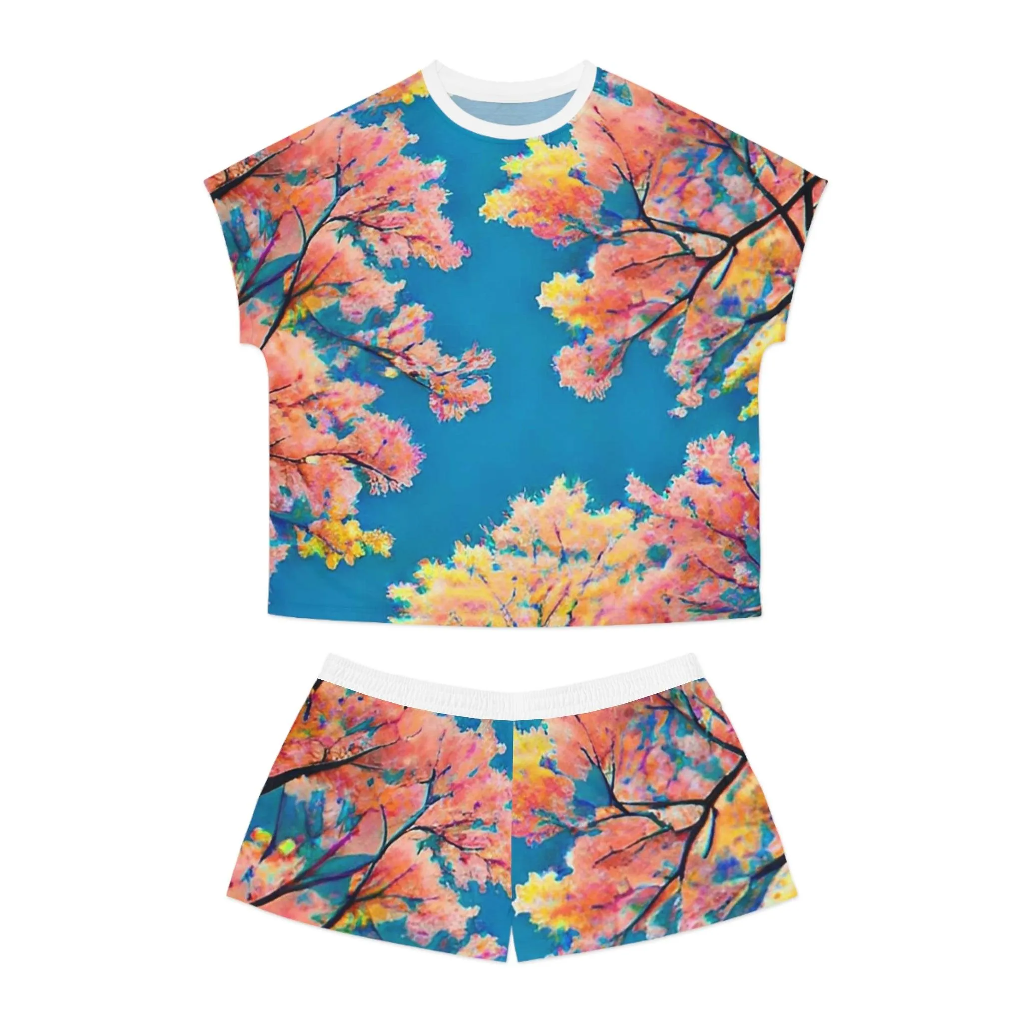 "Summer Stroll" Women's Short Pajama Set