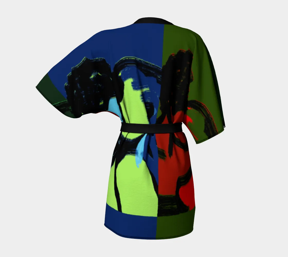 "Wrapped in Two Spirits" Kimono (Robe)