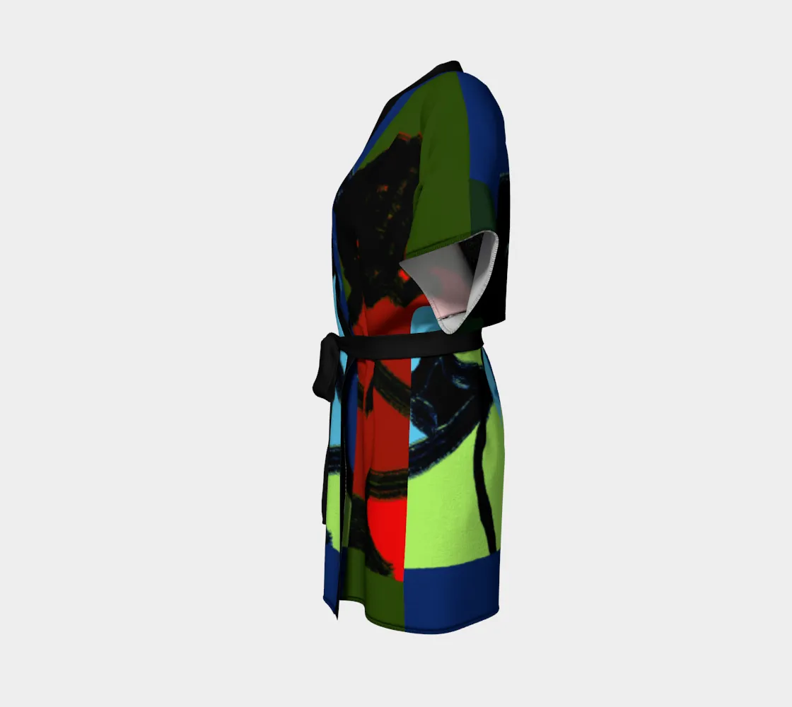 "Wrapped in Two Spirits" Kimono (Robe)