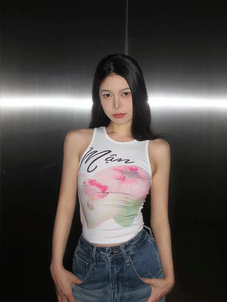 Rielle Floral Print Tank Top