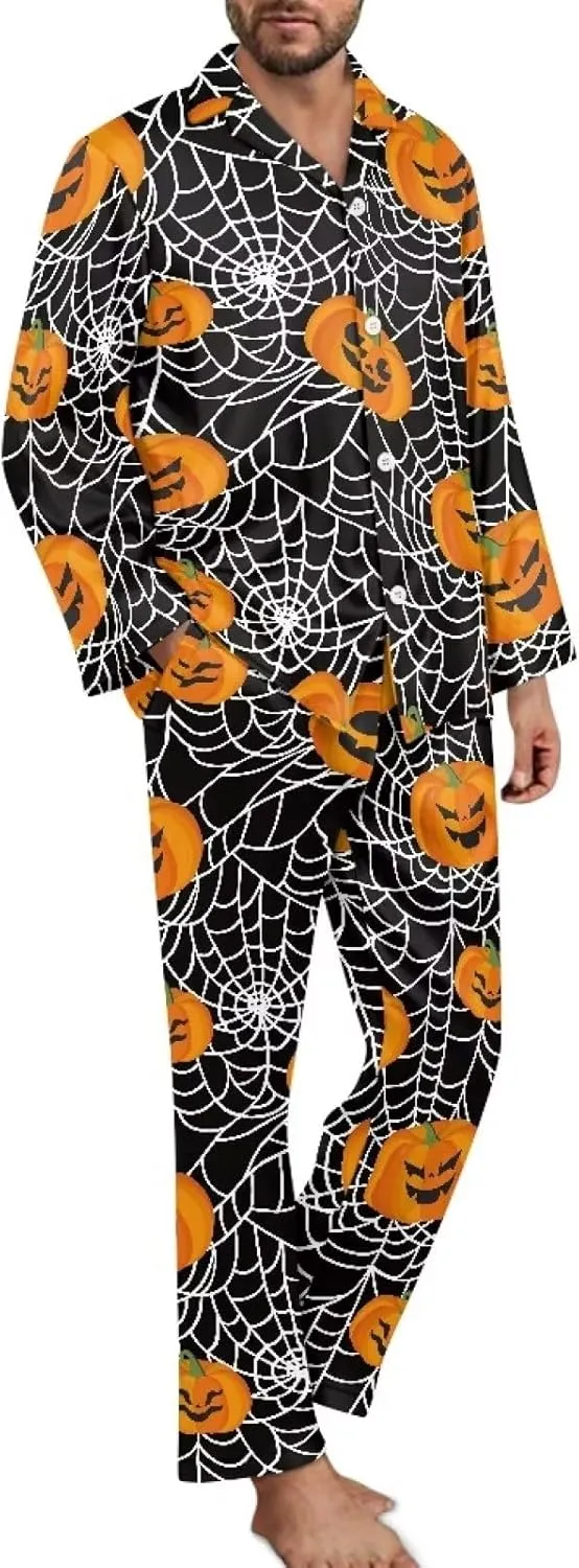 Rnyleeg Halloween Costume Women Pajamas Set Long Sleeve Sleepwear Button Down Pajamas Nightwear House Wear XS-4XL