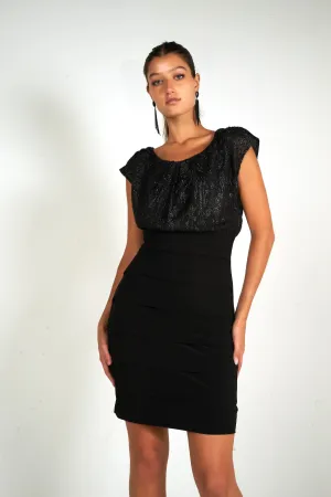 Robe ajustée avec haut en chiffon - BABA2 - (R-C1)