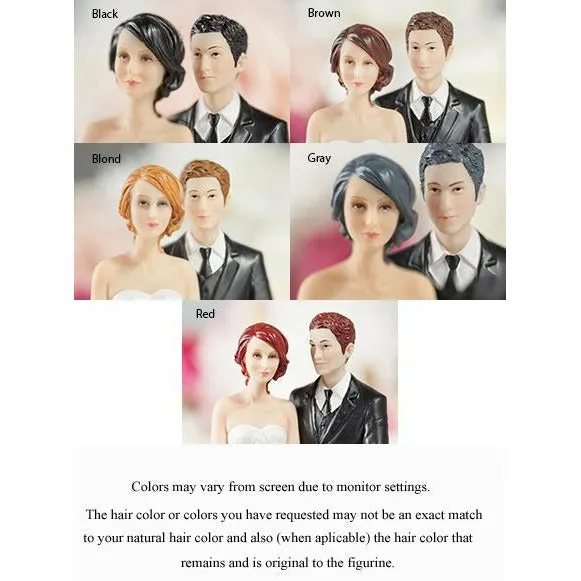 Romance Ribbon Accents Lesbian Cake Topper