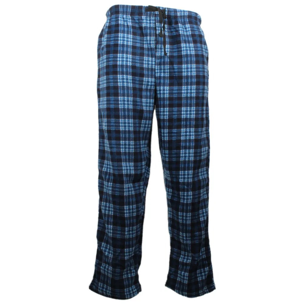 Rugged Frontier Men's Plaid Fleece 2 Piece Lounge Pajama Set
