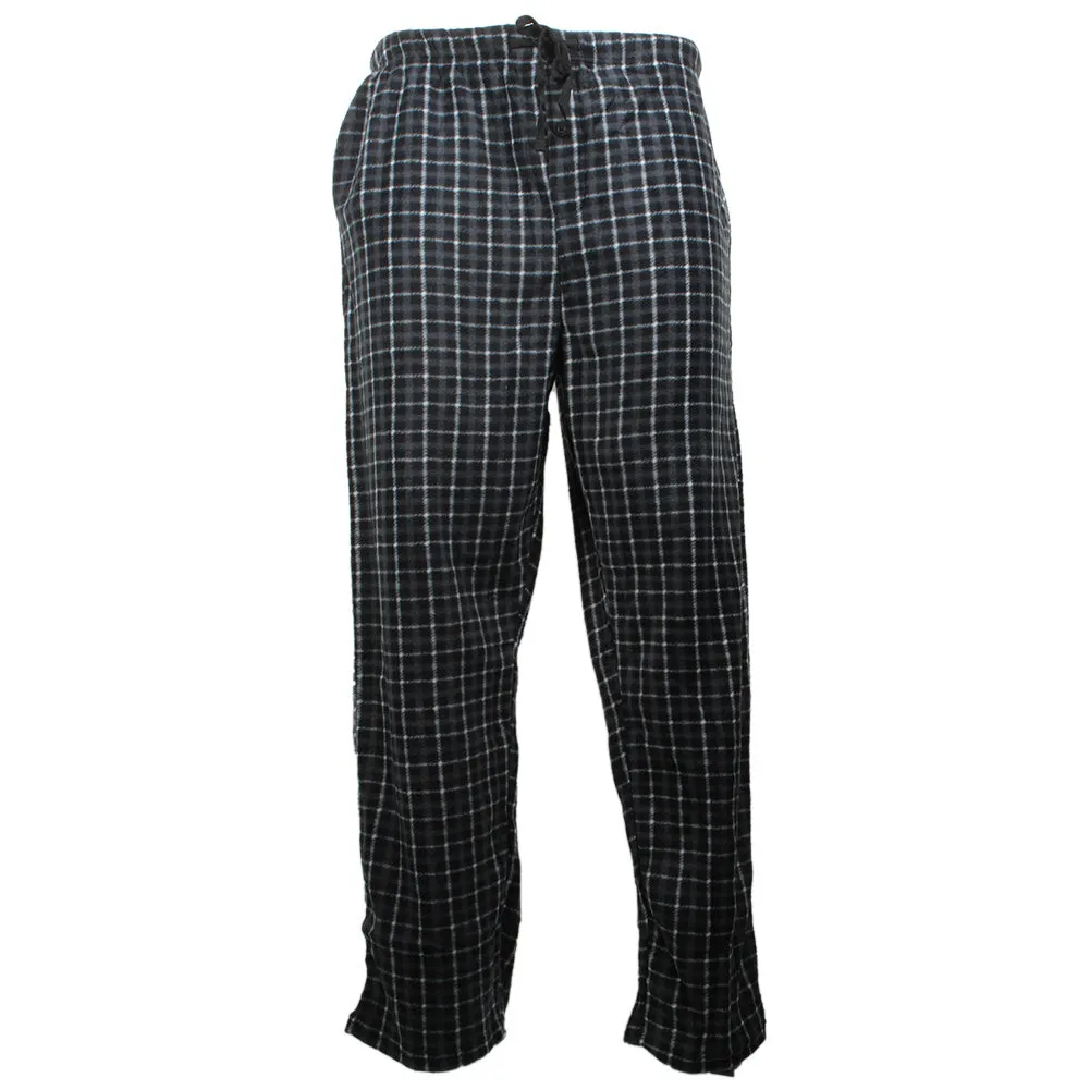 Rugged Frontier Men's Plaid Fleece 2 Piece Lounge Pajama Set