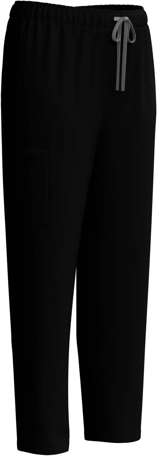 Ruziyoog Medical Scrubs Set for Women Casual V-Neck Zipper Henley Tops & Drawstring Jogger Pants Soft Nursing Uniform