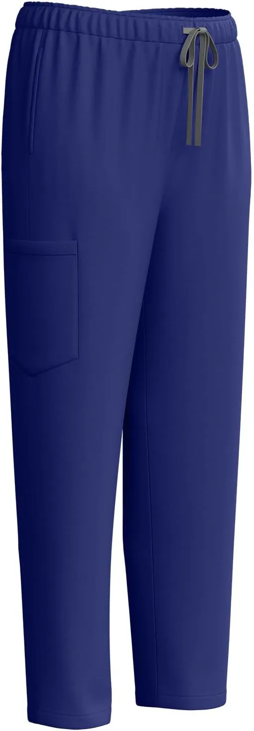 Ruziyoog Medical Scrubs Set for Women Casual V-Neck Zipper Henley Tops & Drawstring Jogger Pants Soft Nursing Uniform