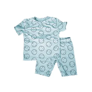 SALE Glacier Short Sleeved Happy Pajamas